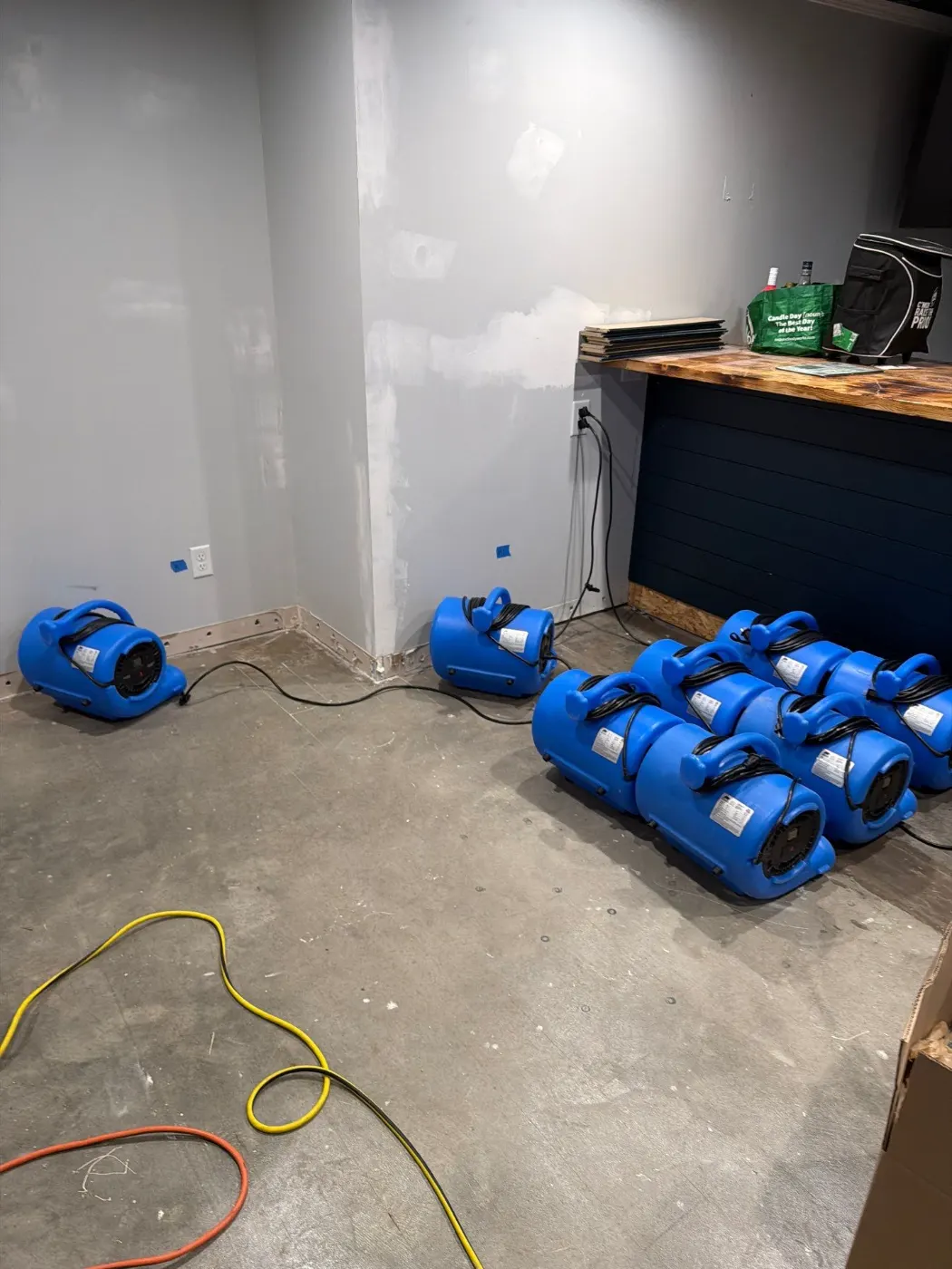 IICRC certified drying setup in Hamilton County, IN
